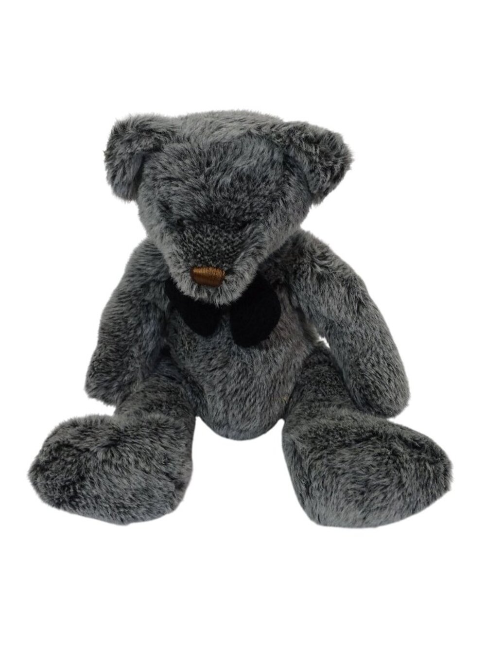 Funny Kids Gray Plush Teddy Bear Stuffed Animal Toy Shelf Sitter Nursery